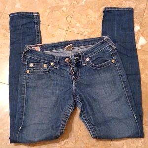 Pre owned/ clean True Religion blue jeans